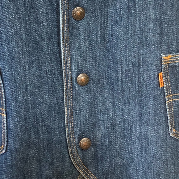 Vintage Levi Strauss & Co. Blue Jean Vest. Large. - Picture 5 of 10